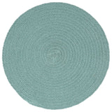 Vidaxl Placemats 6 Sts Round 38 cm Coton Green