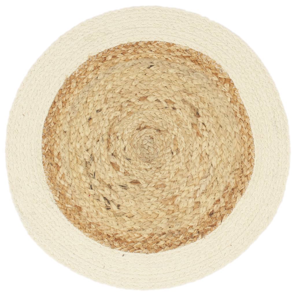 VIDAXL PLAGLEMATS 6 STS Circa circa 38 cm e cotone ovviamente