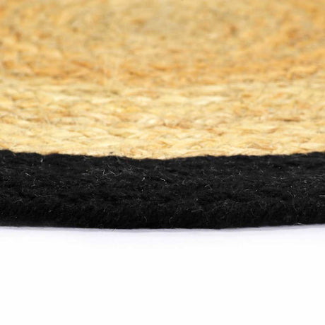 VIDAXL -Taschen 6 ST 38 cm Jute und Baumwolle und schwarz