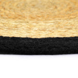 VIDAXL -Taschen 6 ST 38 cm Jute und Baumwolle und schwarz
