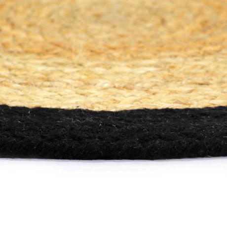 VIDAXL -Taschen 6 ST 38 cm Jute und Baumwolle und schwarz