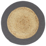 VIDAXL -Taschen 4 ST 38 cm Jute und Baumwolle und Anthrazit