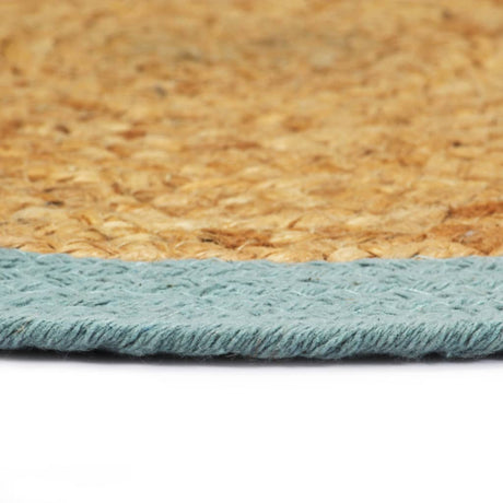 Vidaxx Tischsets 6 Stück 38 cm Jute und Baumwolle natur und grün