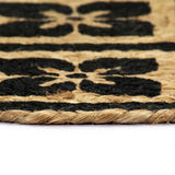 VidaXL Tischsets 4 Stück rund 38 cm Jute schwarz
