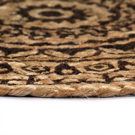 Vidaxl -Taschen 4 STs rund 38 cm Jute dunkelbraun