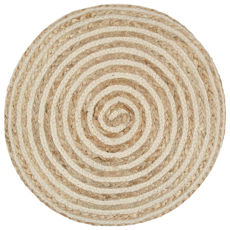 Vidaxl poef handgemaakt 40x45 cm jute