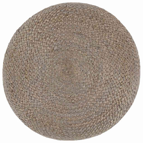 Vidaxl poef handgemaakt 45x30 cm jute lichtgrijs
