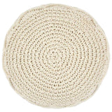 Vidaxl poef macramé handgemaakt 45x30 cm katoen