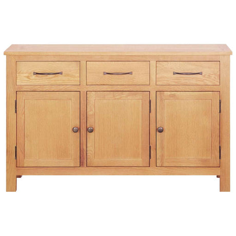 Vidaxl dressoir bruin 112 x 33.5 x 70 cm massief eikenhout
