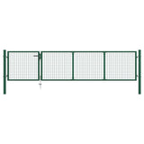 Vidaxl Port 350x75 cm en acier vert