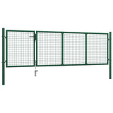 Vidaxl Port 350x100 cm en acier vert