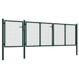 Vidaxl Port 400x75 cm en acier vert