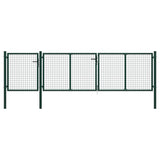 Vidaxl Port 400x100 cm en acier vert