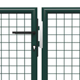 Porta Vidaxl 400x100 cm in acciaio verde