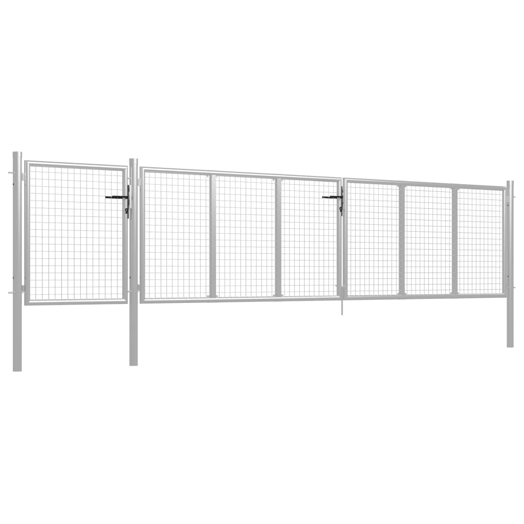 Vidaxl port 500x100 cm Stol Sëlwer faarweg