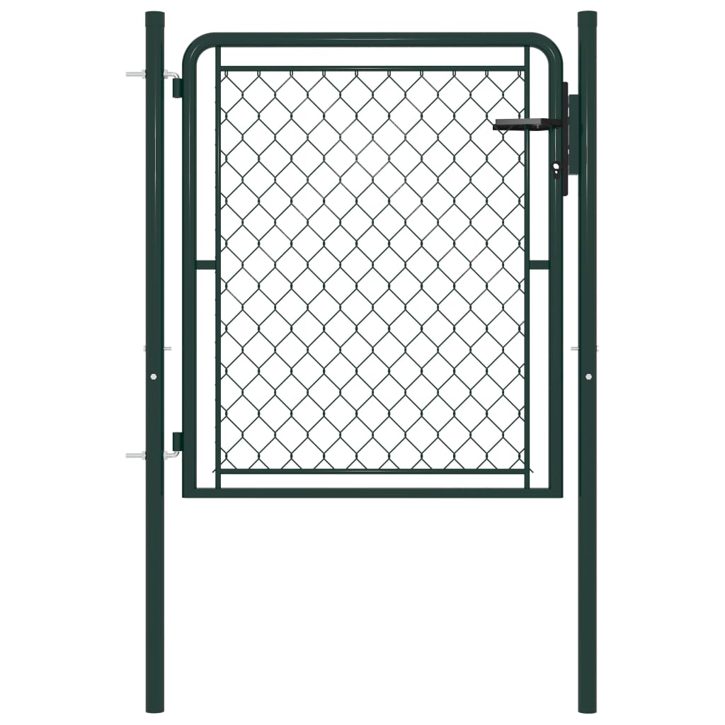 VidaXL Poort 100x75 cm staal groen