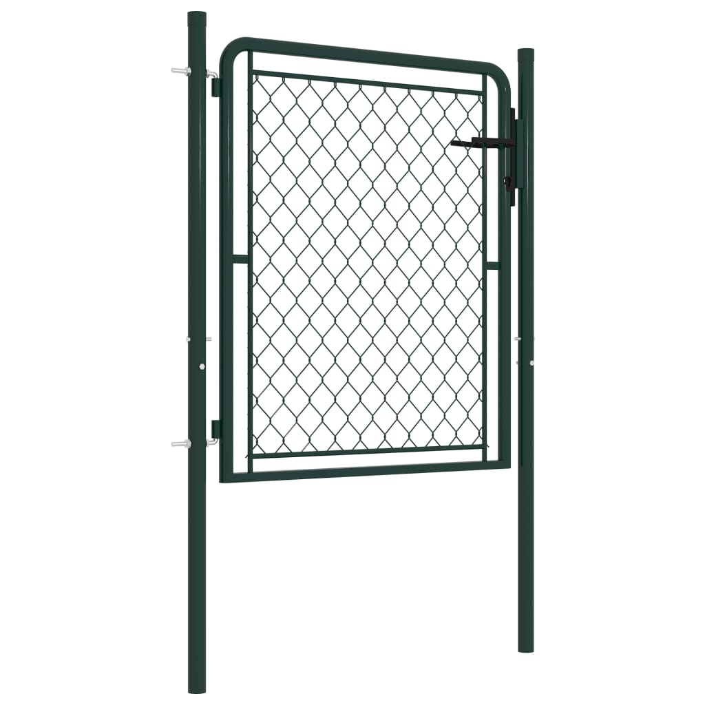 VidaXL Poort 100x75 cm staal groen