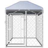 VidaXL dog kennel for outside with roof 200x100x125 cm