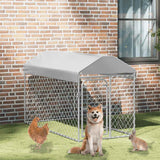 VidaXL dog kennel for outside with roof 200x100x125 cm