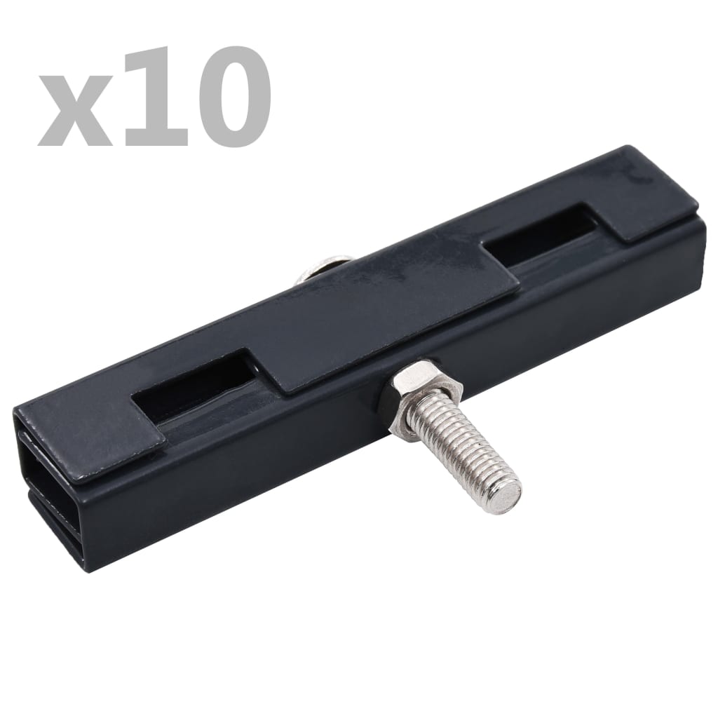 Vidaxl U-Mat Connection 10 Sett Anthracite