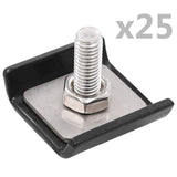 Vidaxl Raster Mat Connection 25 Set Anthracite