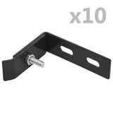 Vidaxl Wall Corner Connection 10 indstiller antracit