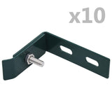 Vidaxl Wall Corner connection 10 Sets Green