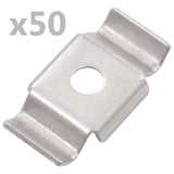 VIDAXL BOUWHEKKLEM 50 ST Edelstahl
