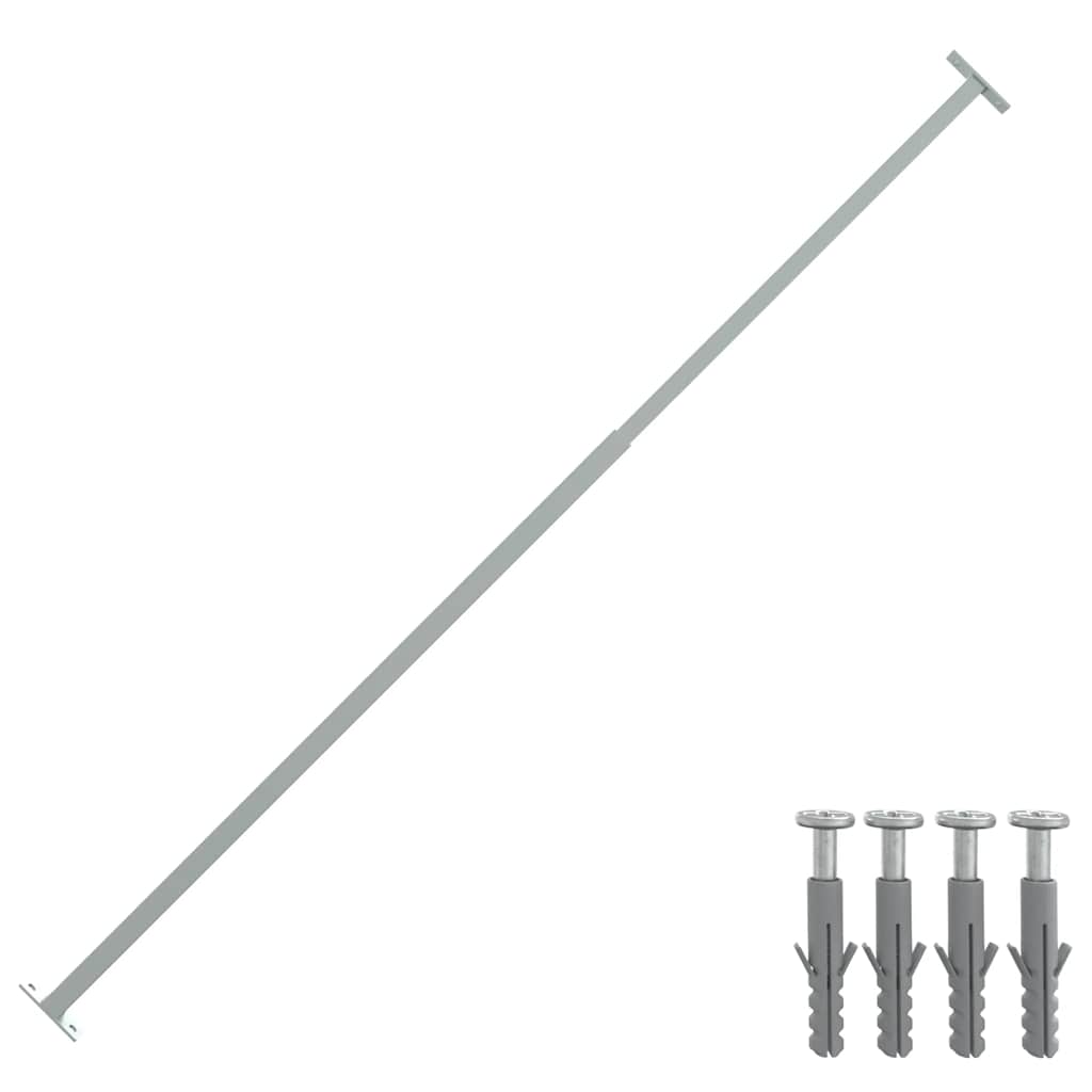 VIDAXL BARRIERRESTANG Einstellbar 710-1200 mm
