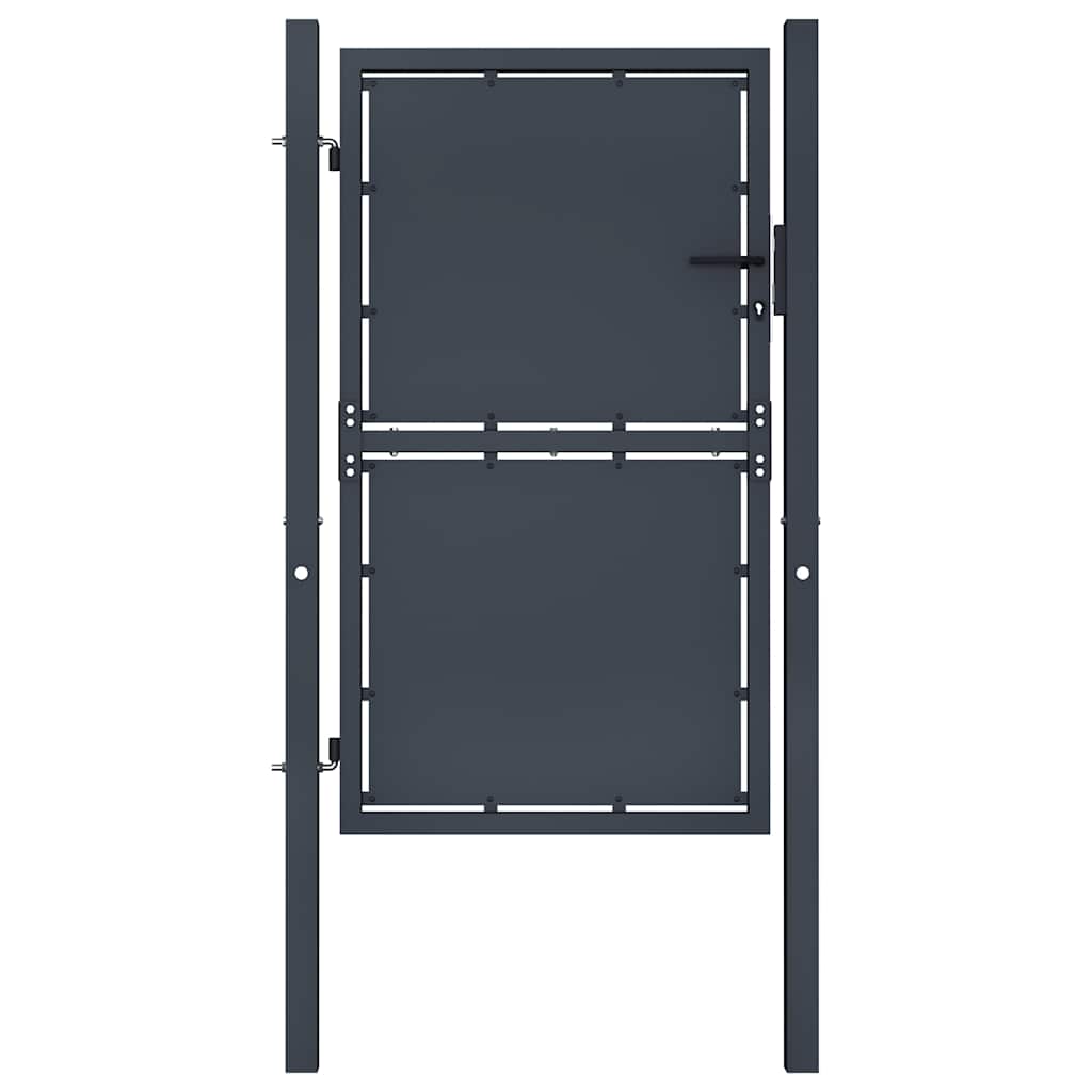 Vidaxxl Tor 100x125 cm Stahl Anthrazit
