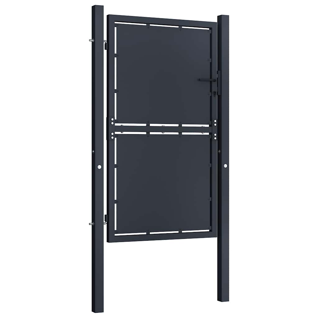 Vidaxxl Tor 100x125 cm Stahl Anthrazit