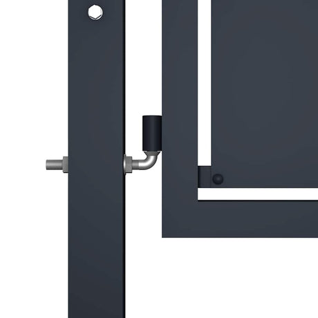 Vidaxx Stahl-Gartentor 100x125 cm Anthrazit