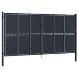 Vidaxl port 400x200 cm steel anthracite