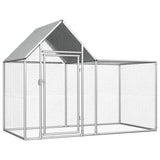 Vidaxl kippenren 2x1x1,5 m gegalvaniseerd staal