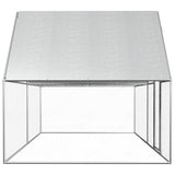 Vidaxl Chicken Run 4x2x2 M Galvanized Steel