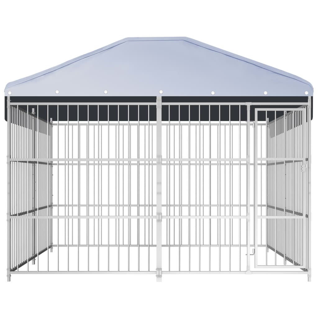 Vidaxl Dog Kennel for Outside with Roof 300x300x200 cm