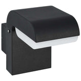 Vidaxl led-buitenwandlamp 9 w ovaal zwart