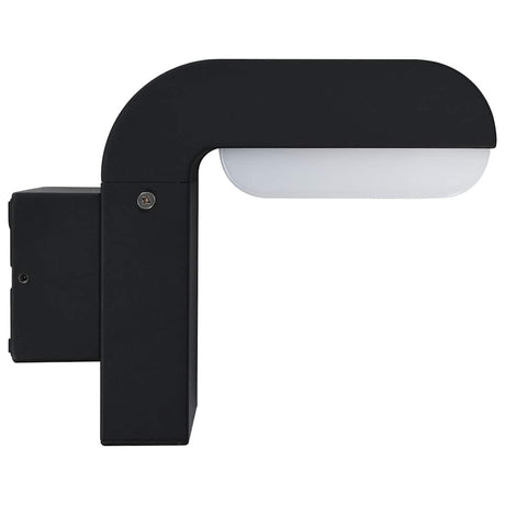 Vidaxl led-buitenwandlamp 9 w ovaal zwart