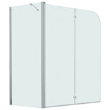 VIDAXL -Dusche Klappwand 120x68x130 cm ESG