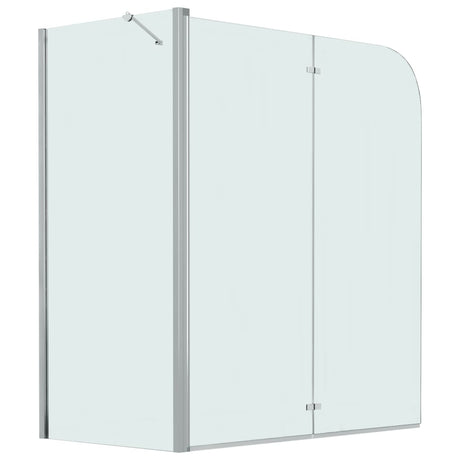 VIDAXL -Dusche Klappwand 120x68x130 cm ESG