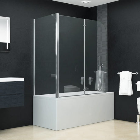 VIDAXL -Dusche Klappwand 120x68x130 cm ESG