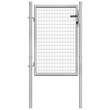 Vidaxl Port 105x150 cm verzinkter Stahl Silberfarben