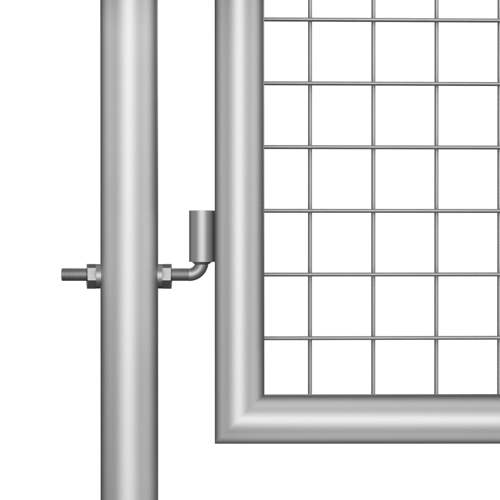 Vidaxl Port 105x150 cm verzinkter Stahl Silberfarben