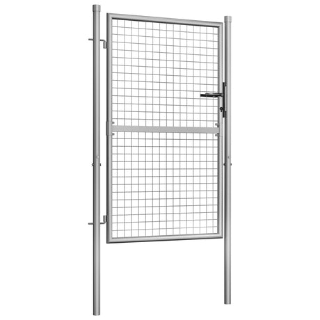 Vidaxl Port 105x175 cm verzinkter Stahl Silberfarben