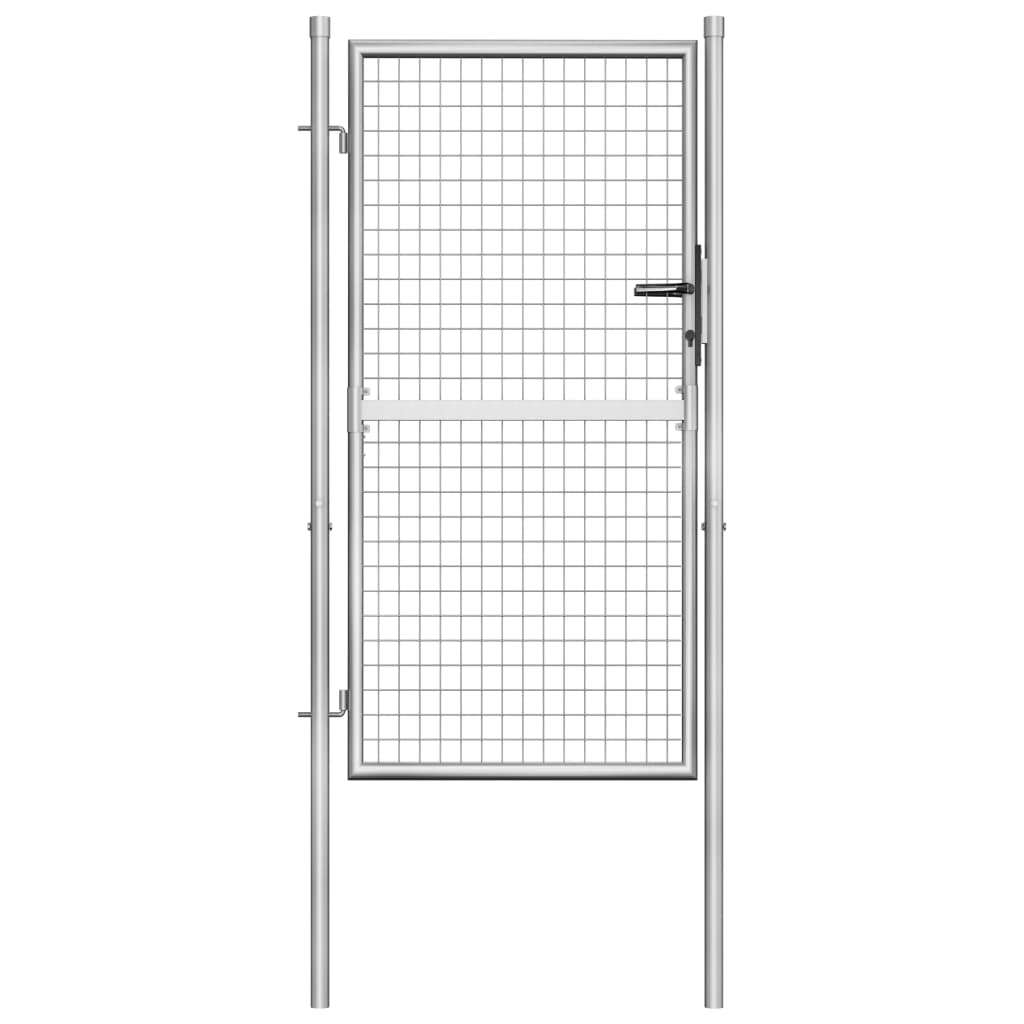 Vidaxl Port 105x200 cm verzinkter Stahl Silberfarben