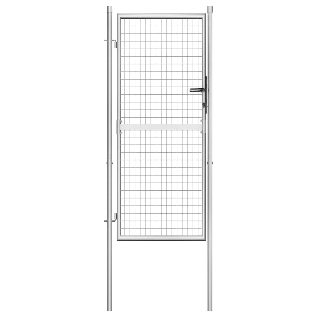 Vidaxl Port 105x225 cm verzinkter Stahl silberfarben