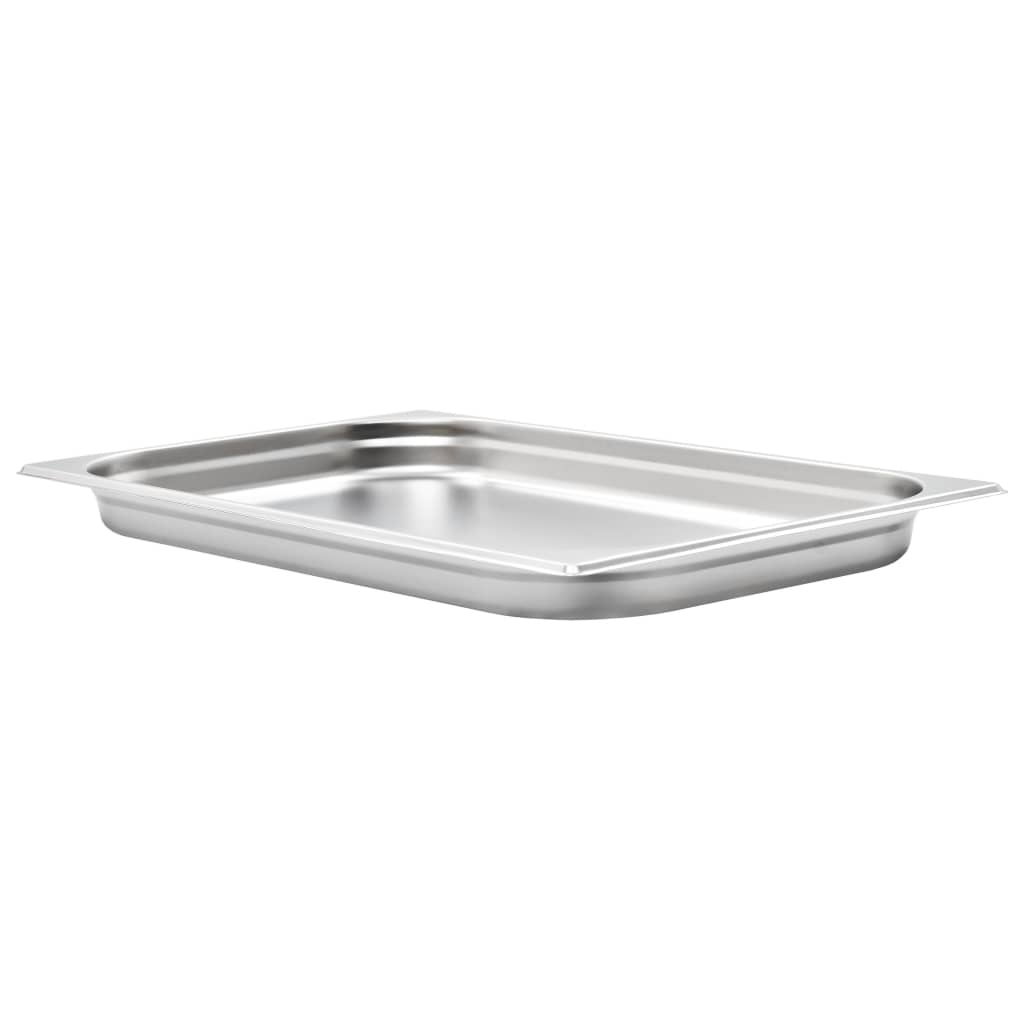 Vidaxl Gastronormbakken 4 pezzi GN 1 1 40 mm in acciaio inossidabile