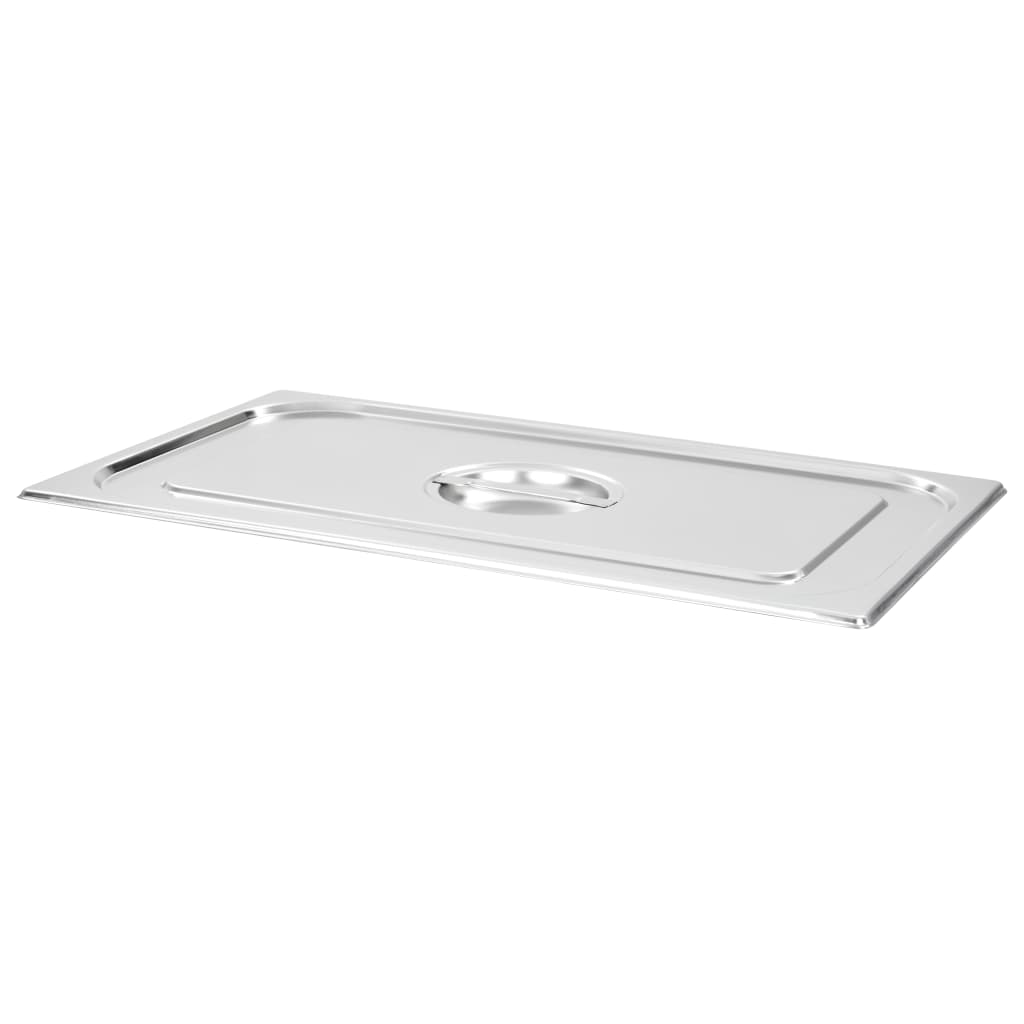 Vidaxl Deckel 2 PCs für GN 1 1 Skalen Edelstahl