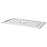 Vidaxl Deckel 2 PCs für GN 1 1 Skalen Edelstahl