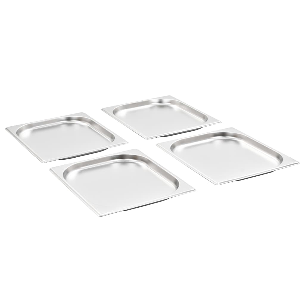 Vidaxl gastronombakken 8 pc Gn 1 2 20 mm nerjavno jeklo